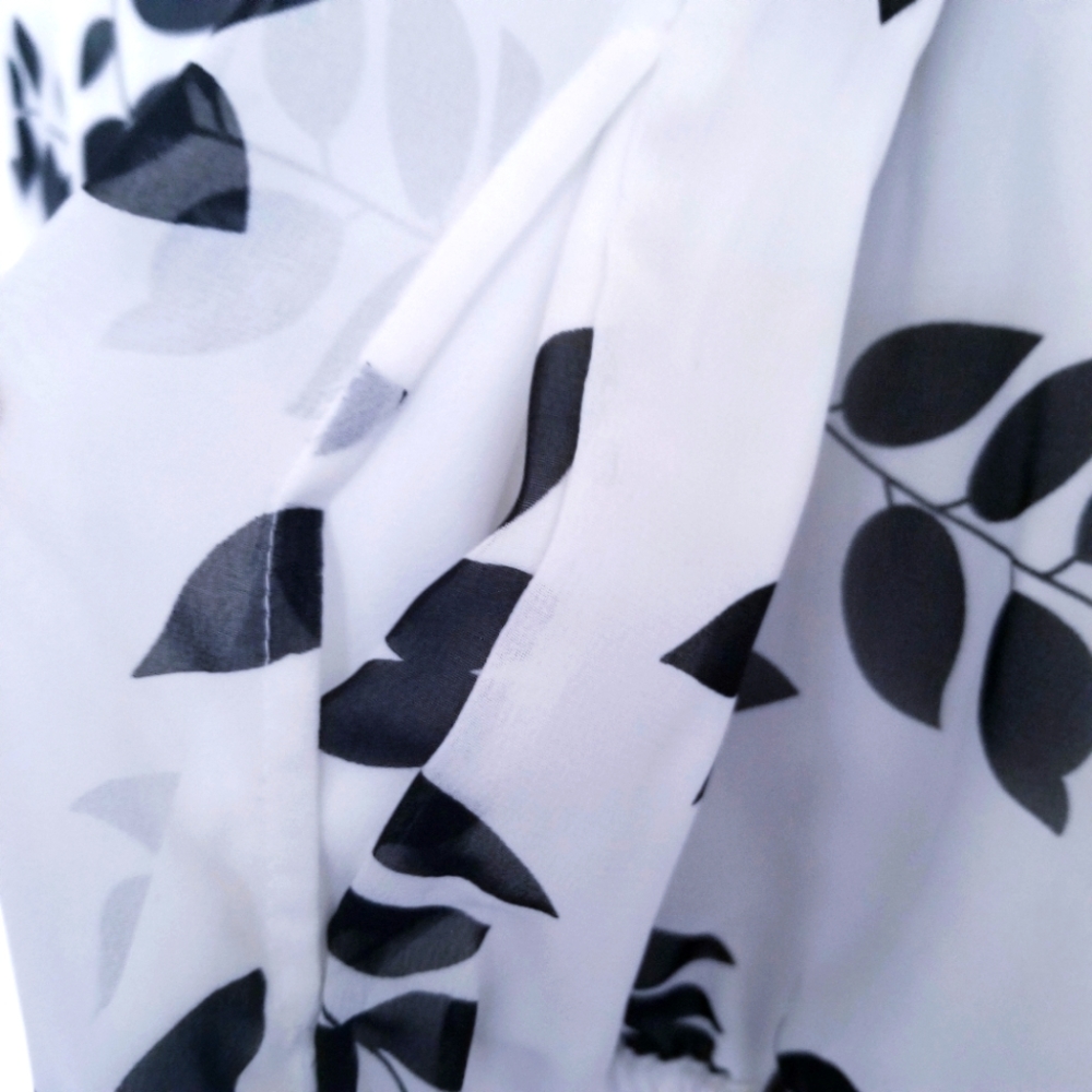 Women's Monroe & Main Sheer White/Black Pants Set - Picture 4 of 6